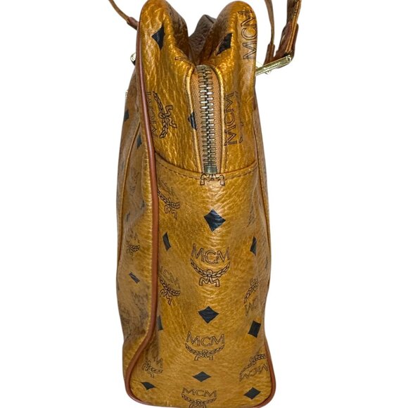 MCM Cognac Visetos Shoulder Bag - Picture 4 of 12